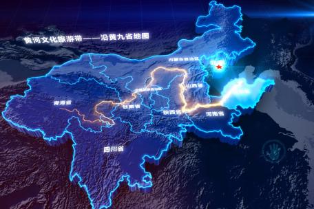 黄河流域地图分布-甘肃