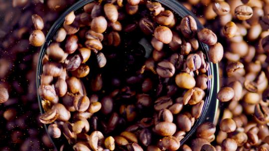 咖啡豆烘焙多组镜头