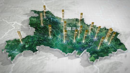 湖北地图三维3d