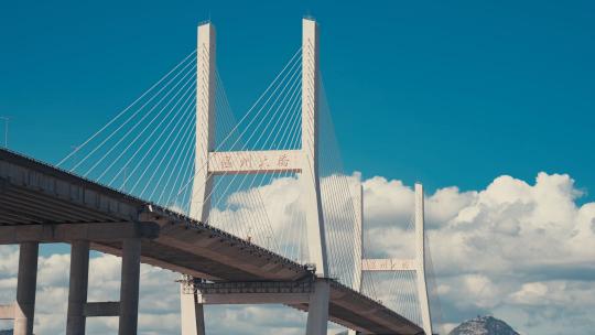 温州大桥延时摄影4K视频素材模板下载