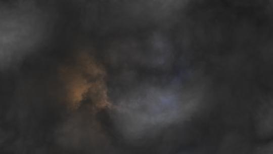 模版-急促的闪电乌云流动