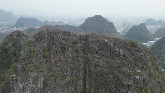 广西桂林西山4A景区航拍