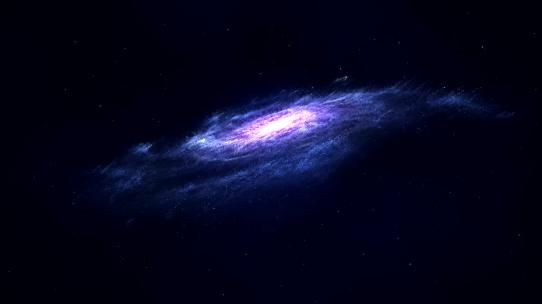 4K 银河系，星云运动背景