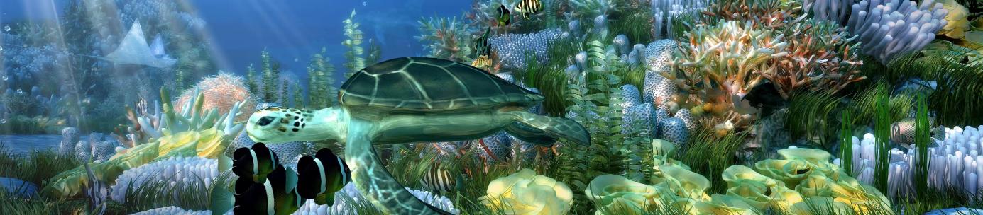 三维海底世界全息影像幻影成像全息投影餐厅