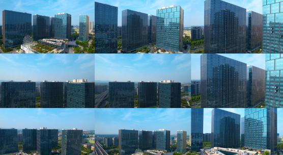 五A级写字楼 航拍杭州 高楼大厦集中区