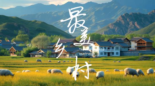 美丽中国乡村最美乡村振兴视频素材模板下载