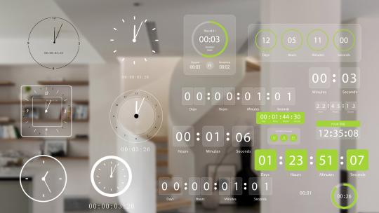 秒表计时器AE视频素材教程下载