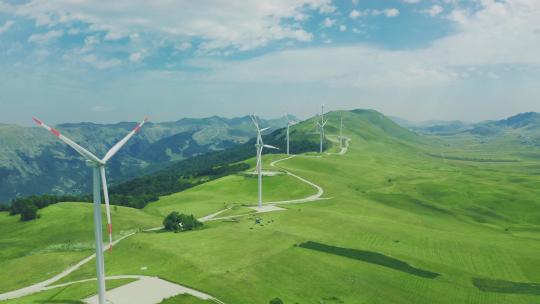 山区风力涡轮机发电