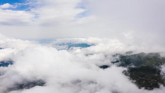 4k无人机航拍恩施建始穿越云海延时视频素材模板下载