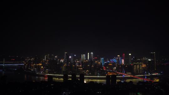 南山看重庆夜景渝中区夜景实拍素材视频
