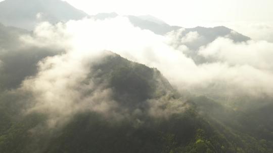 航拍浙江温州楠溪江自然风景