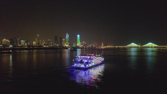 武汉城市夜景光谷夜景江滩夜景