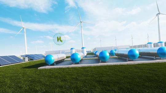 氢能 清洁能源 加氢站视频素材模板下载