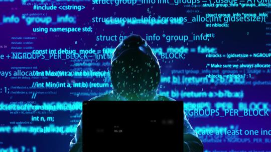 威胁网络安全的计算机黑客发动攻击视频素材模板下载