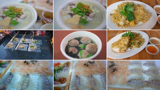 潮州美食鱼生虾生视频素材模板下载