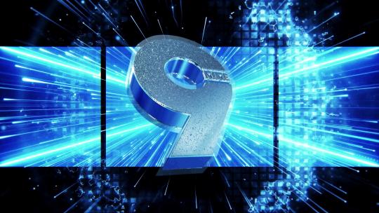 震撼蓝色倒计时年会开场片头AE模板