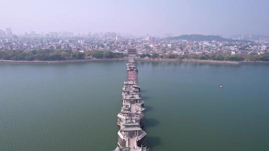 潮州广济桥航拍视频