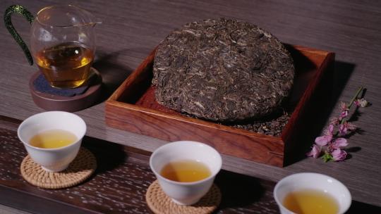 泡茶光影变化