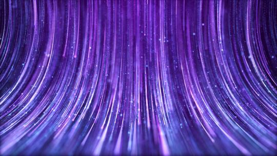 唯美梦幻的紫色粒子光线条纹演出背景视频视频素材模板下载