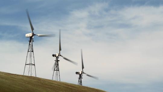 风力发电新能源风能风车视频素材模板下载