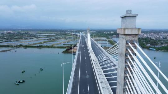海南省万宁市港北大桥航拍风景