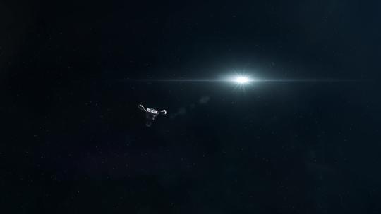 科幻战舰动画 一只接近镜头一只飞向地球4K