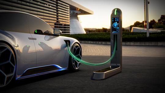 新能源汽车充电电子流AE模版高清AE视频素材下载