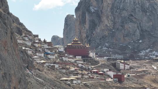 西藏孜珠寺航拍