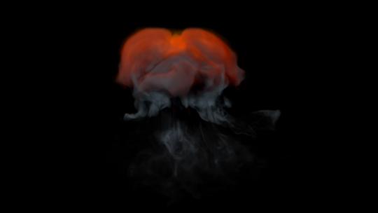 4k原子弹爆炸蘑菇云浓烟火光光效-alpha (1)