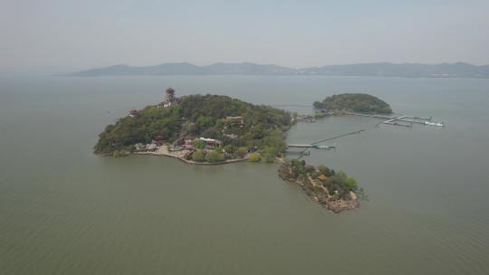 原创 江苏无锡鼋头渚太湖仙岛自然风光航拍