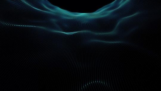 时尚动感蓝色科技感线条流动背景