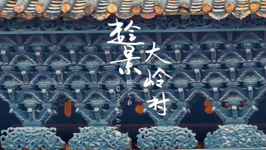 广州文化名村大岭村端午龙舟佳节航拍4K视频
