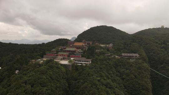 湖南张家界天门山5A景区航拍