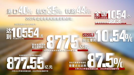 简洁大气数据文字