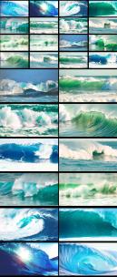 大海海洋巨浪高清在线视频素材下载