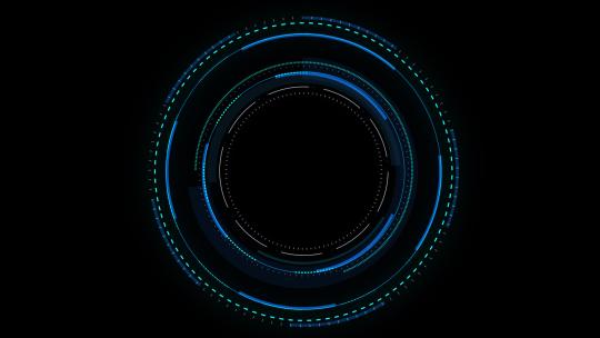 【透明通道】科技圆环圆阵视频素材模板下载