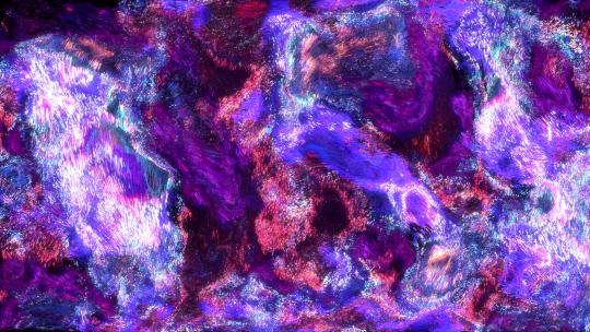 视觉创意抽象粒子流动彩色海洋涌动艺术