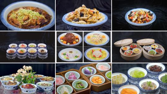 贵州美食黔北美食八大碗合集视频素材模板下载