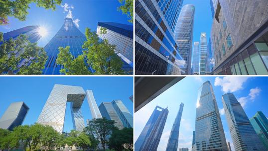 北京上海城市高楼大厦高清在线视频素材下载