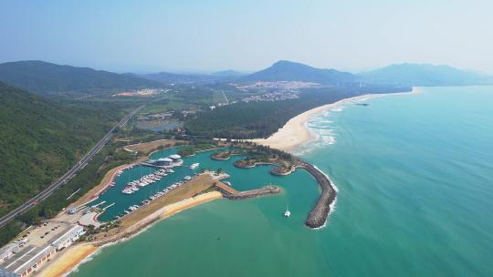 海南华润石梅湾国际游艇码头风景