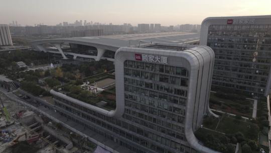 航拍杭州顾家大厦 Dlog未调色
