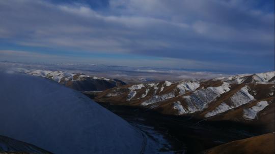 4K西藏海拔5200雪山云海延时1视频素材模板下载