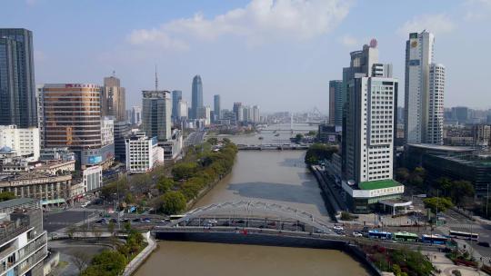 4k 航怕宁波风貌全景