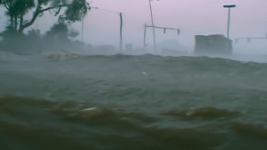 生态破坏洪水自然灾害老素材视频素材模板下载