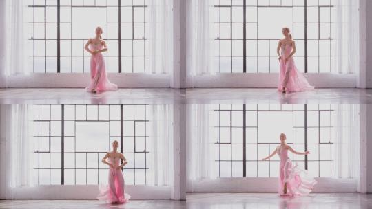【合集】美丽的芭蕾舞演员在慢动作