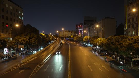 昆明五华区街景夜景