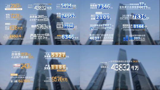 简洁数据字幕AE模板高清AE视频素材下载