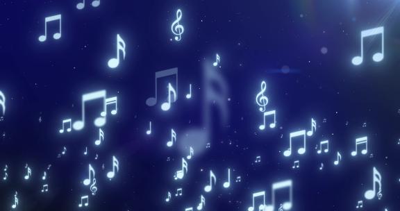 3款音符飞舞（ae模版）音符素材 节奏