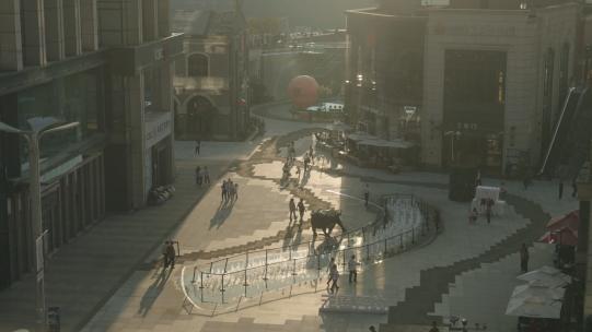 城市宣传-重庆长嘉汇人文商业建筑江边合集高清在线视频素材下载