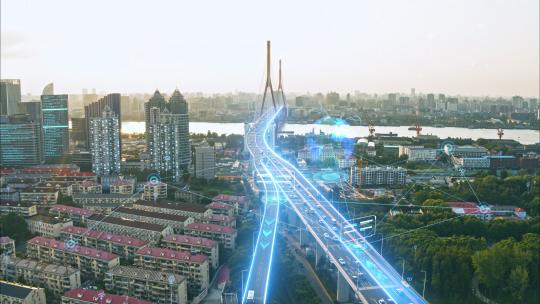 4K上海科技感智慧城市互联网物联网AE视频素材教程下载